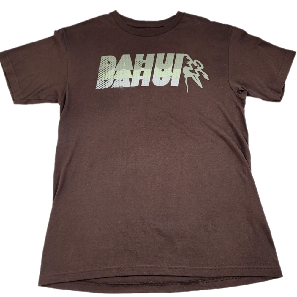 Dahui Hawaii graphic tee shirt 100% cotton. Size medium brown